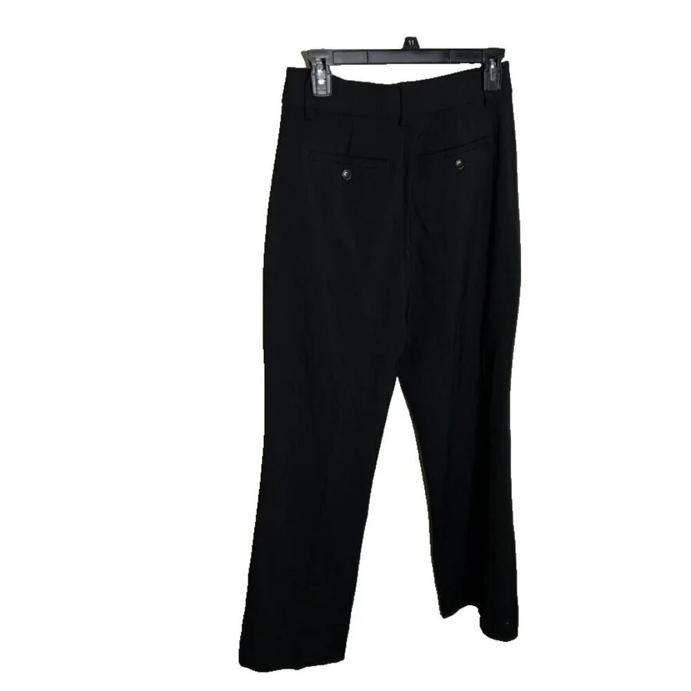 Madewell $88 Tall Flare Ankle Pants Black Size T4 NP430 - Picture 4 of 7